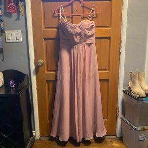 Dusty Rose formal dress, bridesmaid or prom size 10